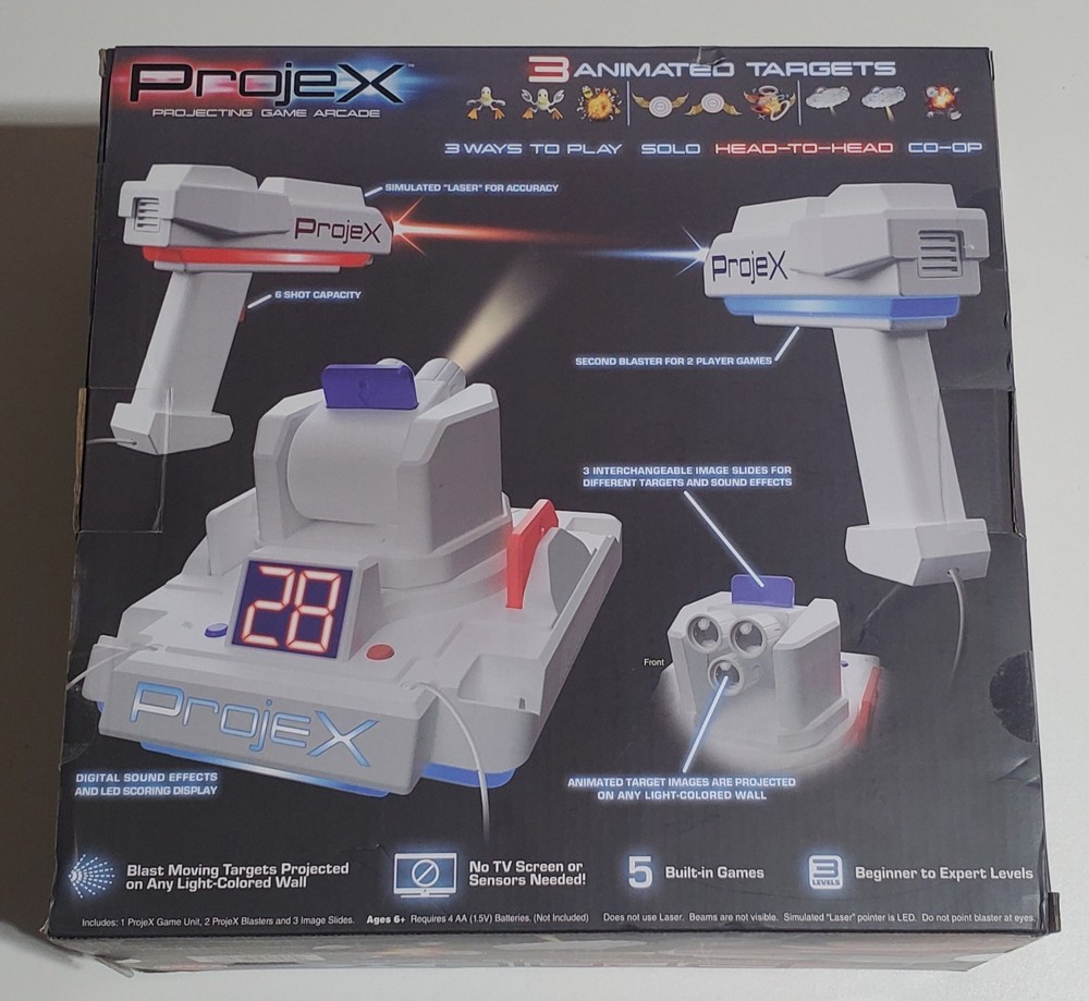 ProjeX Interactive Laser Game Arcade Animated Target-New open box