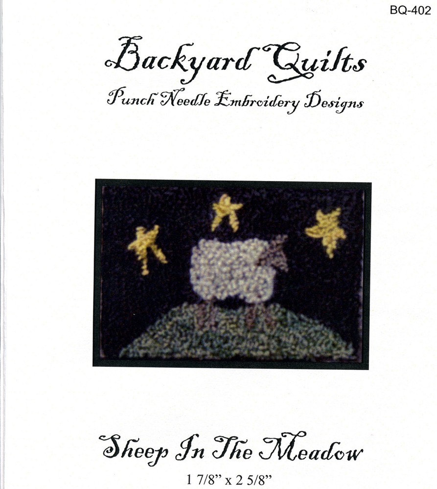 Sheep in the Meadow Punchneedle Embroidery Pattern Punch Needle
