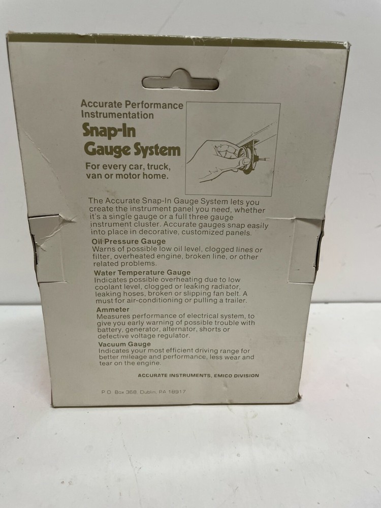 Accurate Instruments Replacement Air Gauge with FREE Snap-in Panel