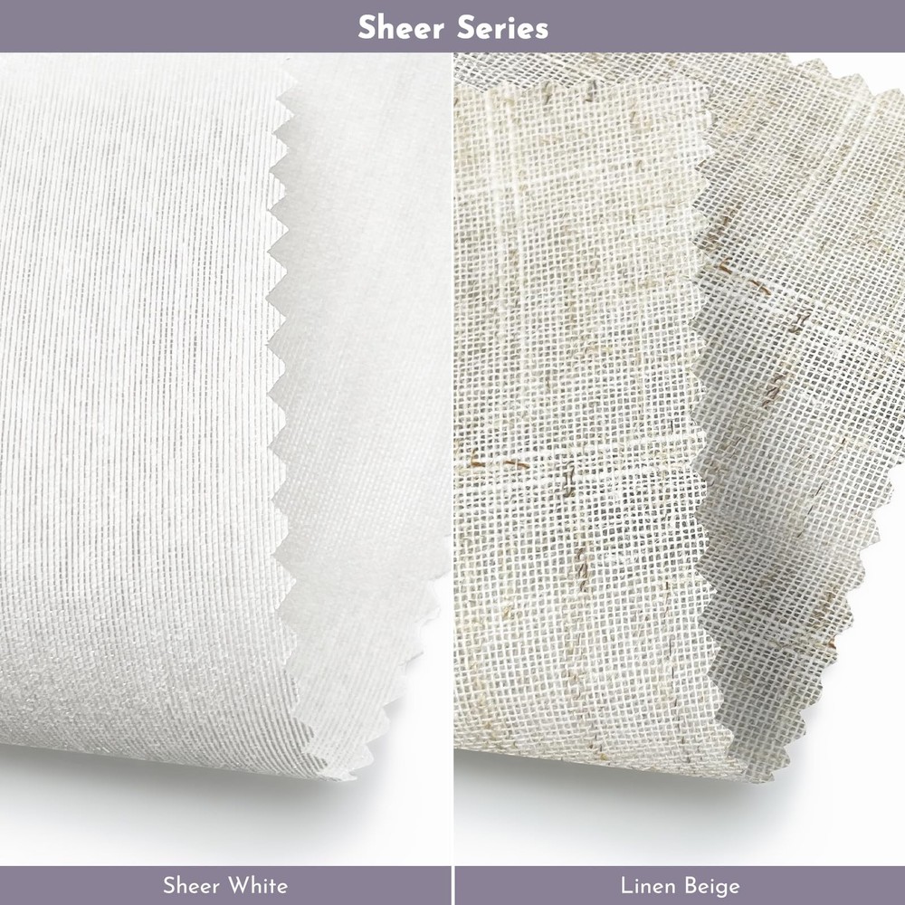 Motorized Light Filtering Shades for Windows Doors (Fabric Samples)