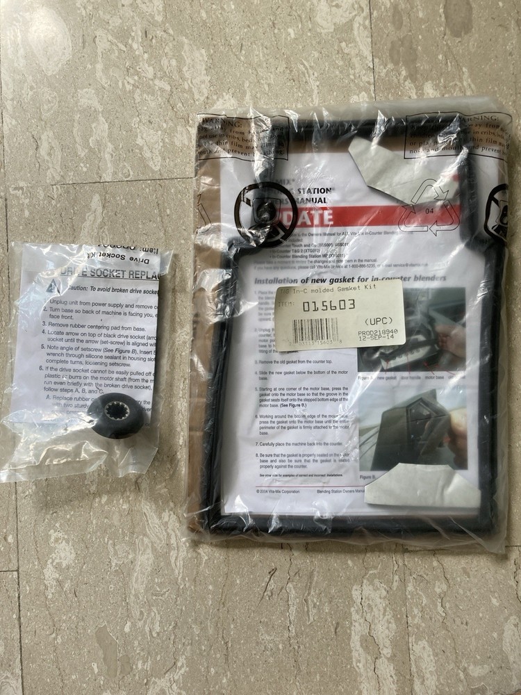Vitamix 15603, Housing Gasket and blender socket