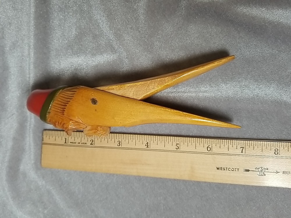 Antique Hand Carved Nut Cracker. Holiday