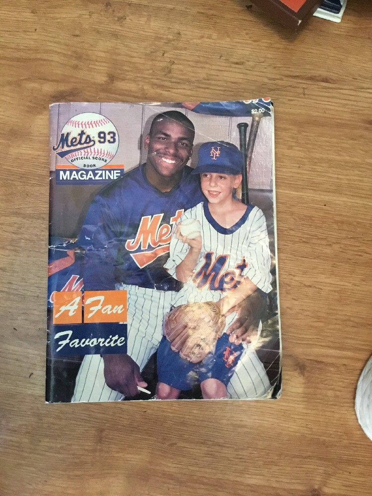1993 New York Mets vs Atlanta Braves Program/Score Book