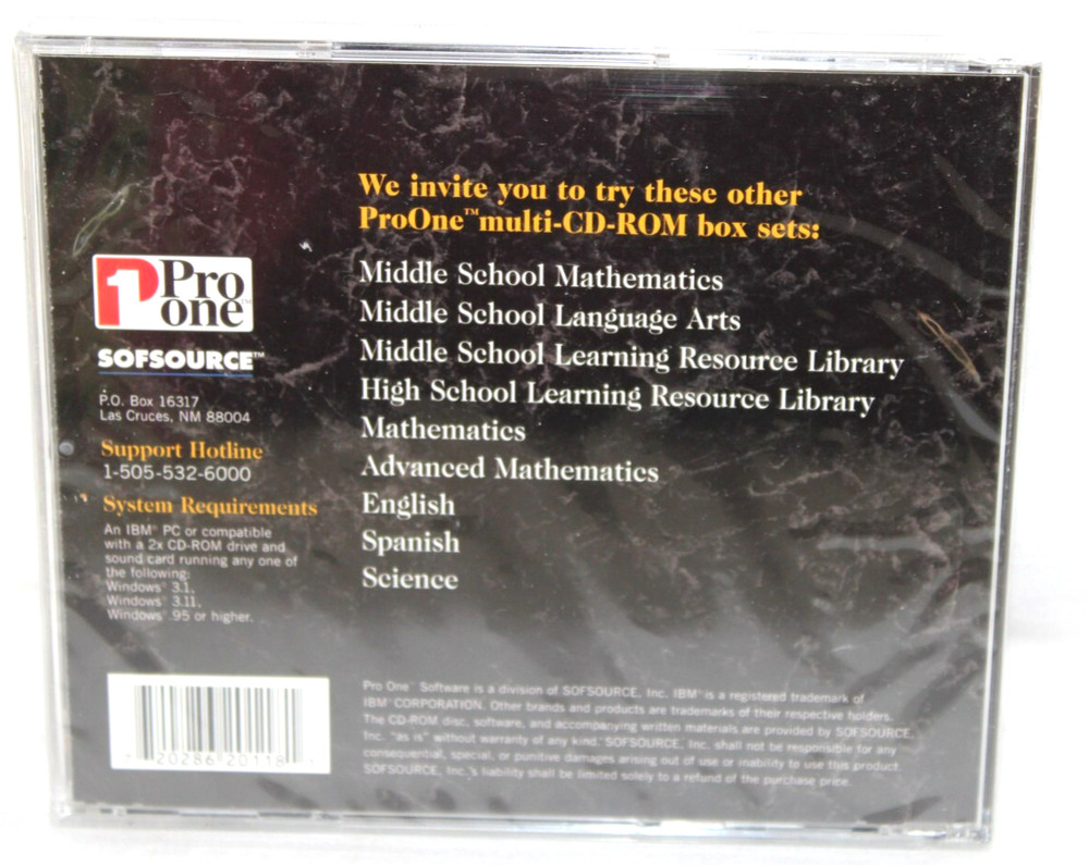 Mathematics Differential Equations Learning Tools Pro One Software PC-ROM