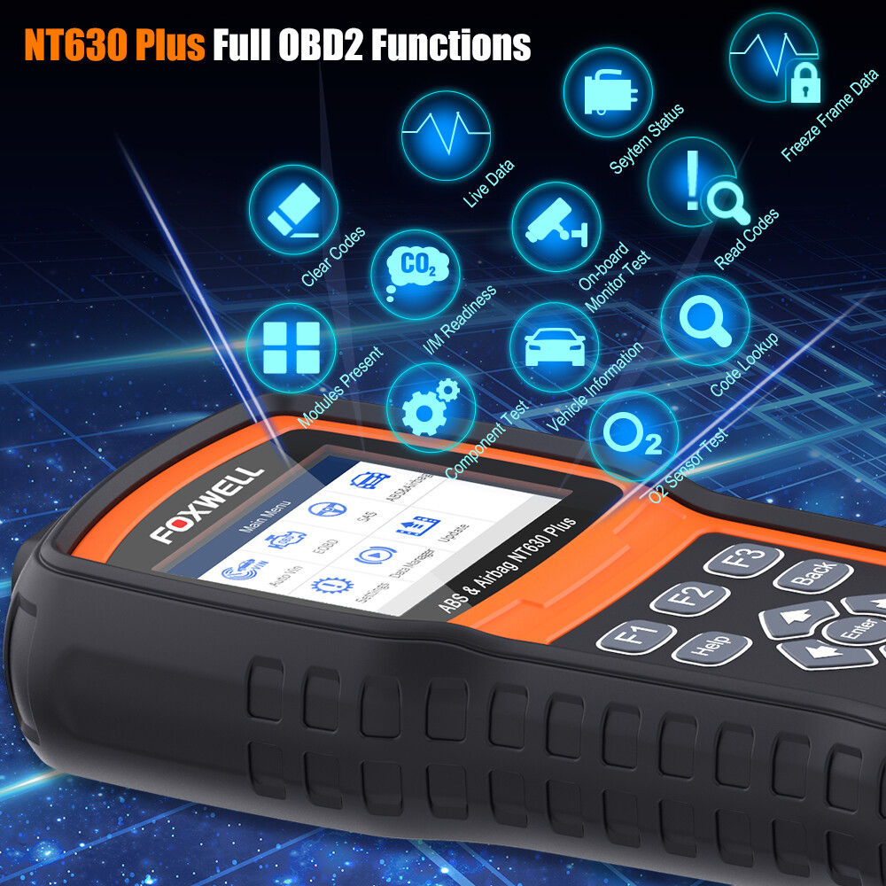 foxwell ABS SRS Reset OBD2 Scanner Car Code Reader Diagnostic Tool