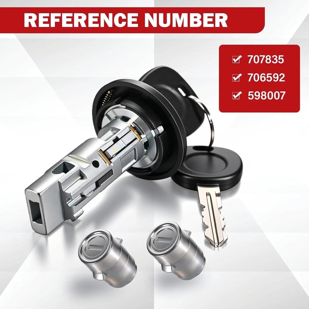Door & Ignition Lock Cylinder Set w/ Keys – Compatible with 2003-2006 Chevy.....