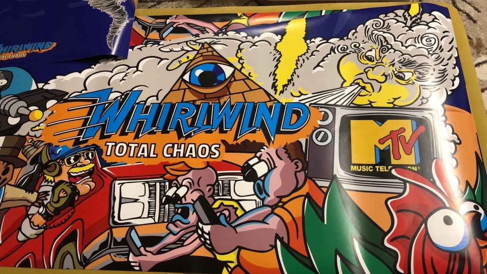 Whirlwind Total Chaos Pinball decals