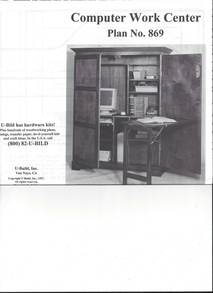 U-Bild Plan 869 - Computer Work Center