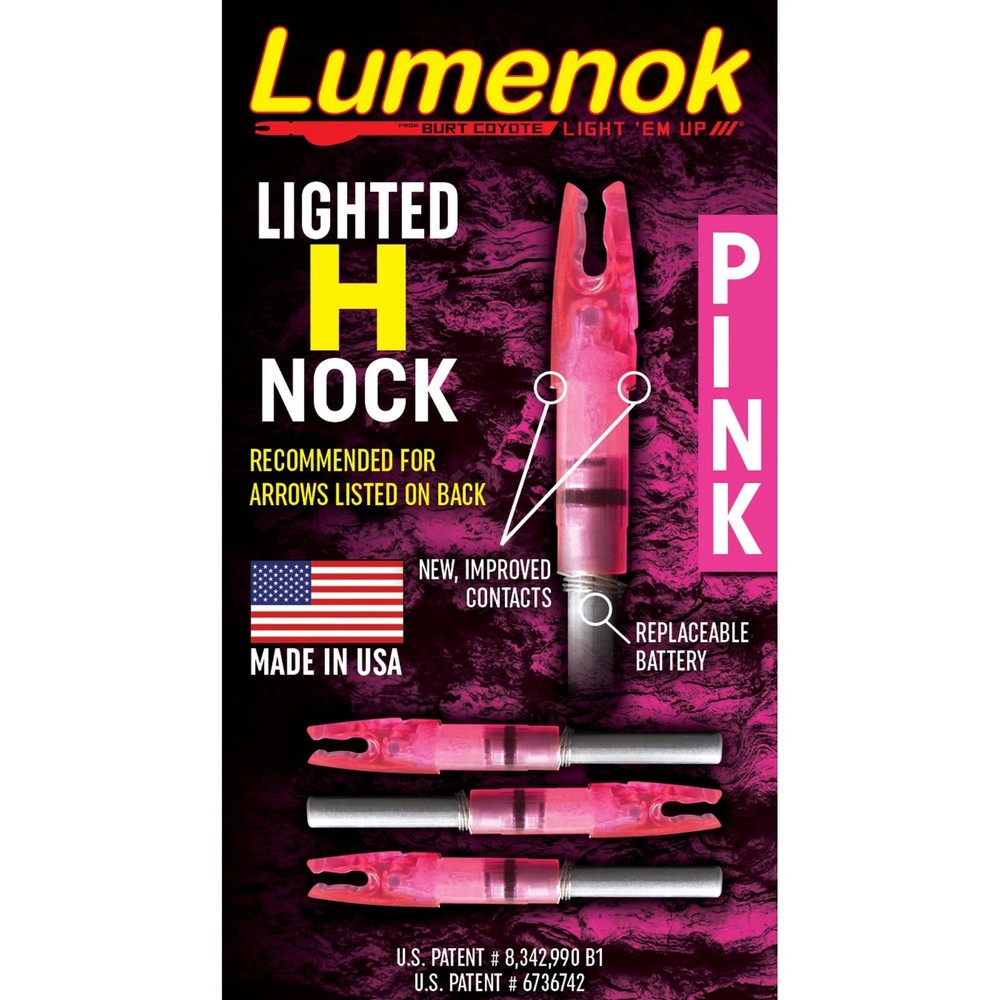 Lumenok Gold Tip Lighted Crossbow Arrow Flat End