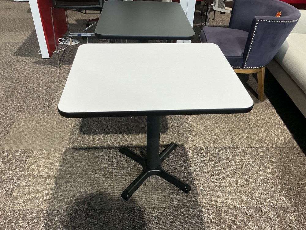 30”Wx24”Dx29”H rectangular cafeteria conference table in White laminate