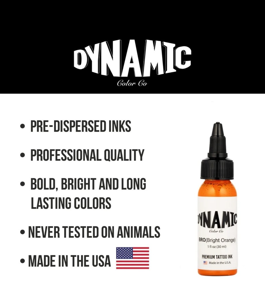Dynamic Tattoo Ink Bright Orange