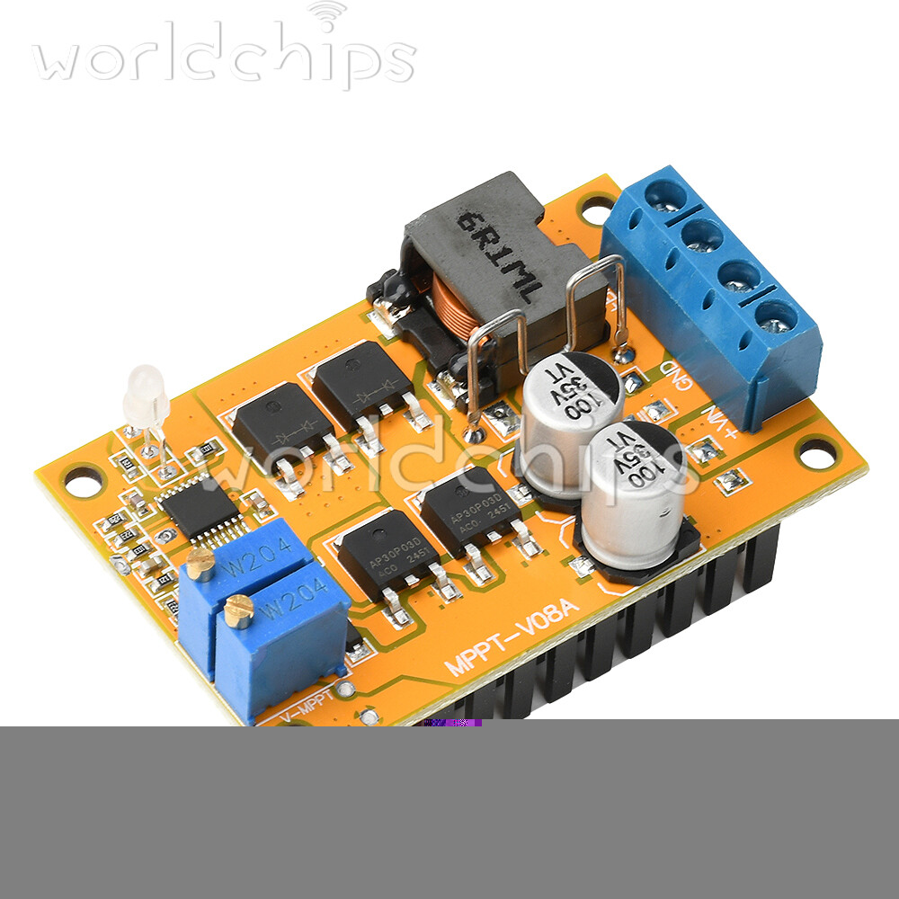 DC8-28V 5A 100W MPPT Solar Charging Panel Regulator Controller 9V 12V 24V Switch