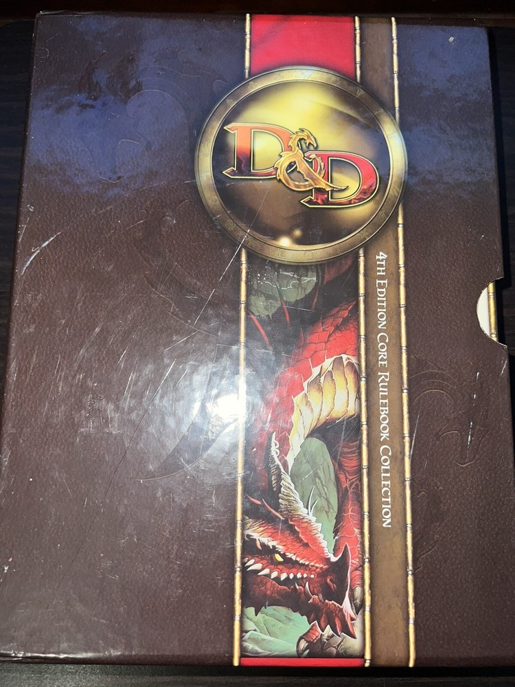 4TH EDITION CORE RULEBOOK COLLECTION Never Used 3 Book Set First Printing