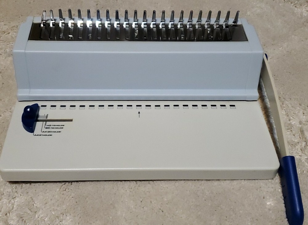 Plastic Spiral Coil Insert Binding Machine Binder Manual Punching Holes Machine