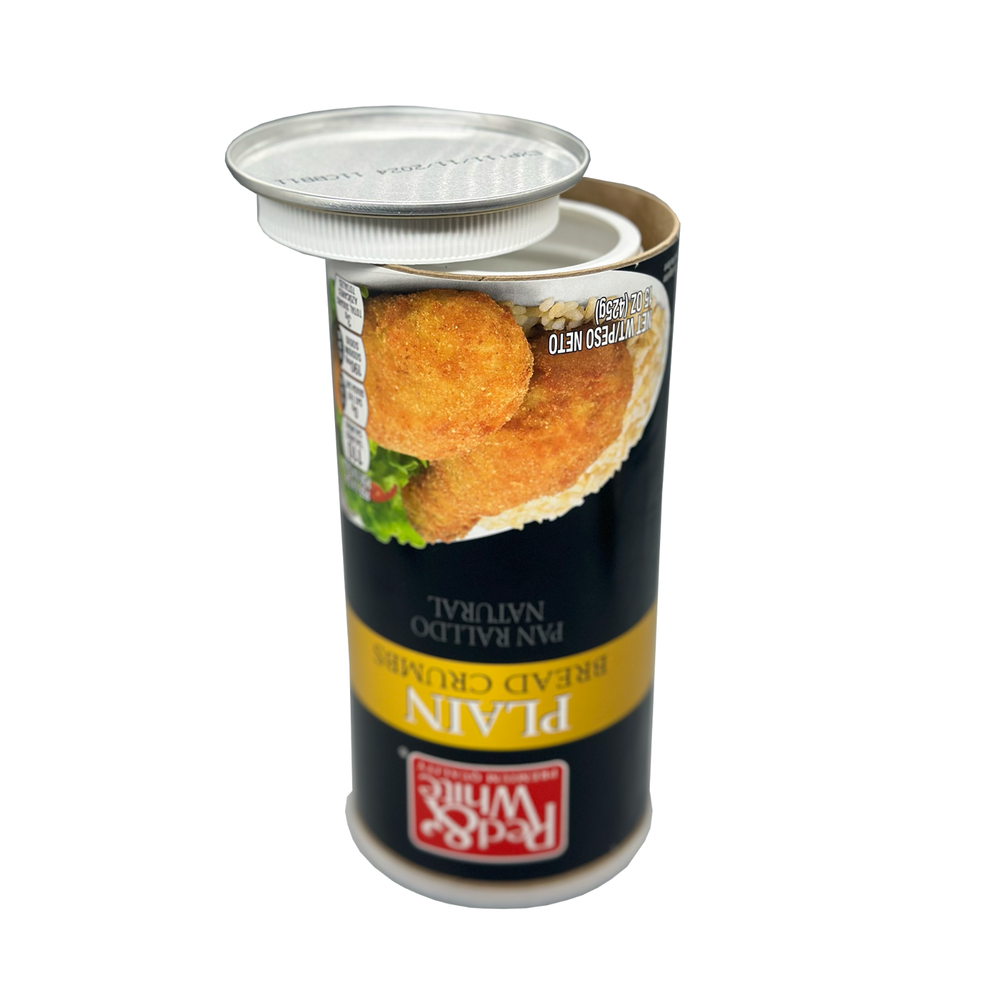 Stash Can- Secret Storage Container- Red & White Bread Crumbs(Store Valuables)
