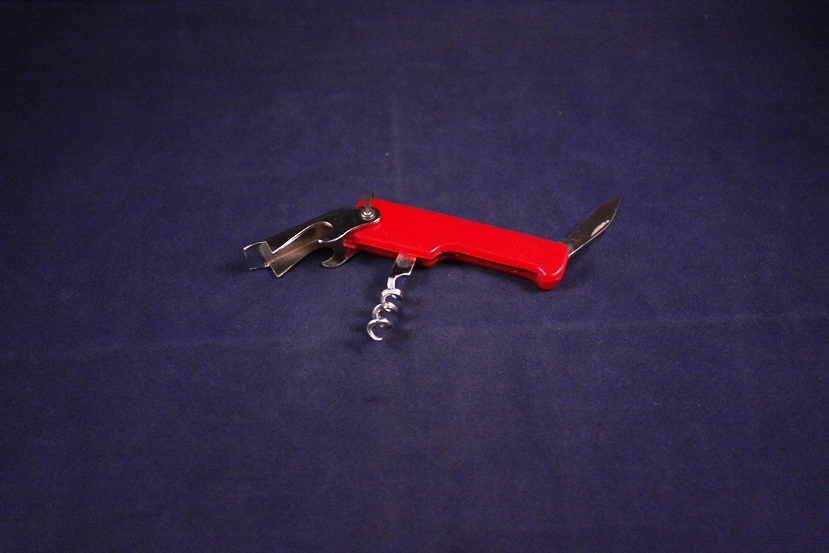 Handy Red 3" Plastic Bottle Opener Knife