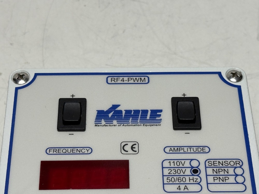 Kahle RF4-PWM Amplitude / Frequency Vibratory Feeder Controller RF4PWM/PW NEW!