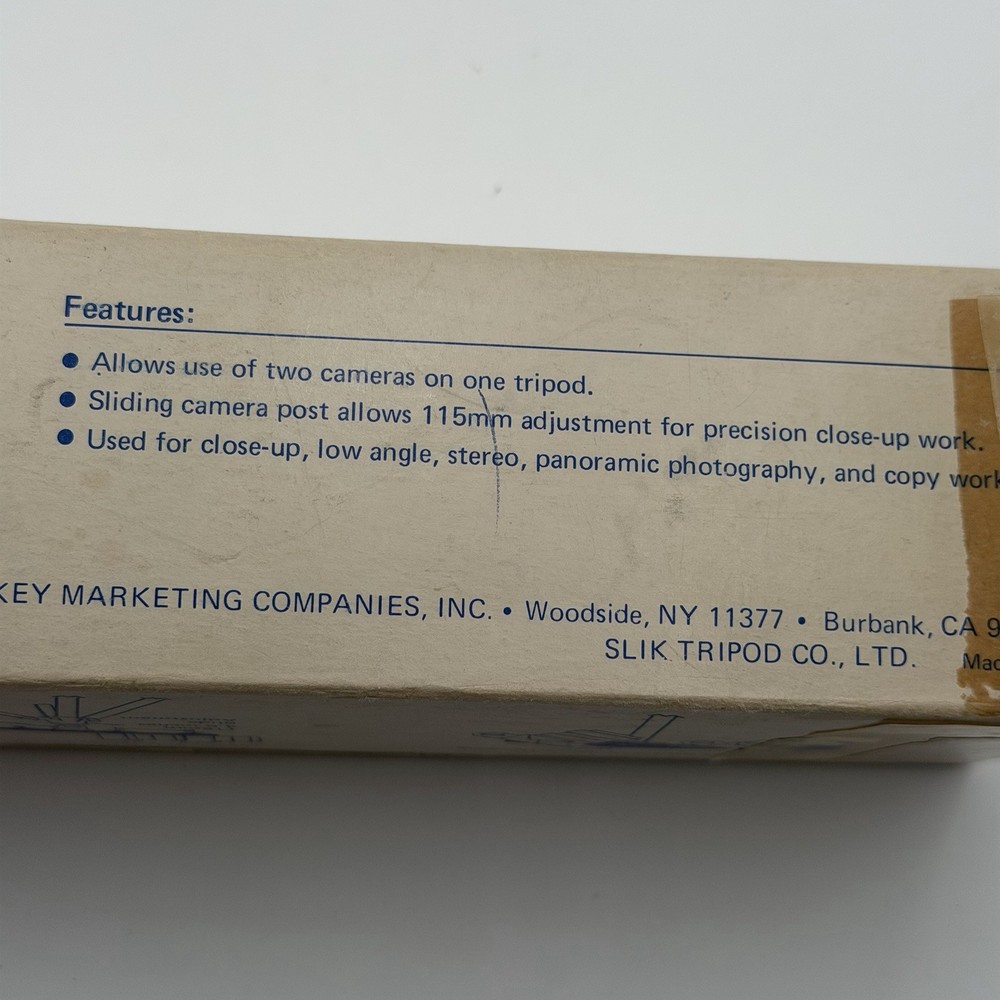 Slik Twin Camera Platform , Plate Deluxe Tripod Accessory Two Camera Setup Macro