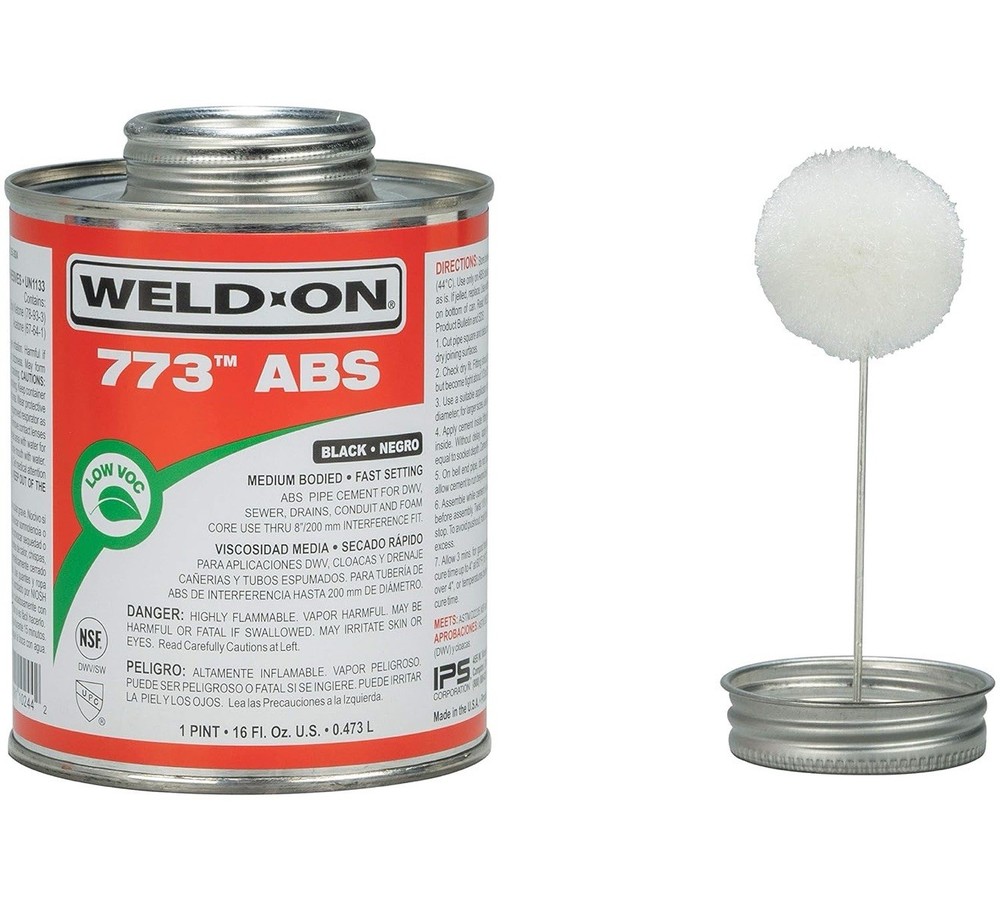 Weld-On 10243 773 ABS Medium-Bodied High Strength Solvent Cement Fast Setting
