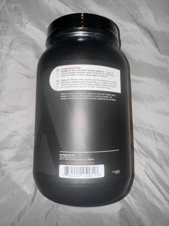 TransformHQ Whey Protein Isolate 28 Servings (Chocolate) - Perform - Gluten Free