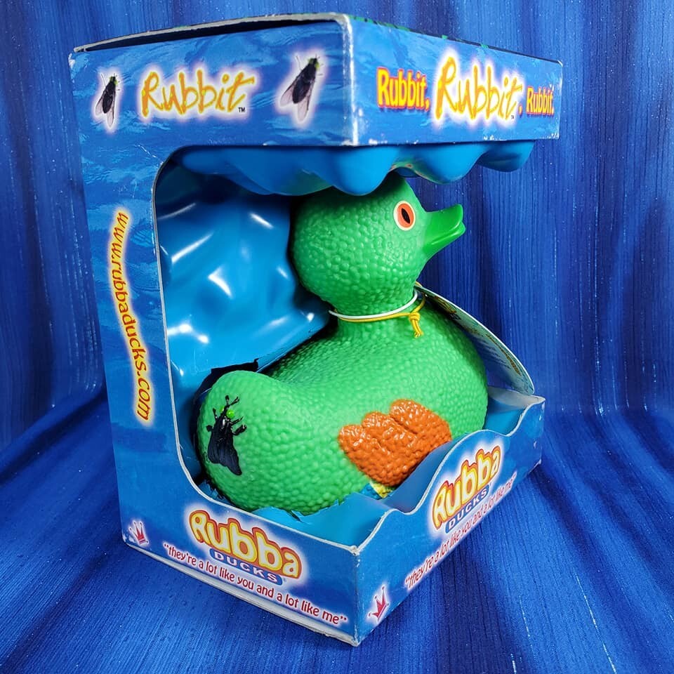 Rubbit Rare Rubba Duck Rubber Duck Frog NIB