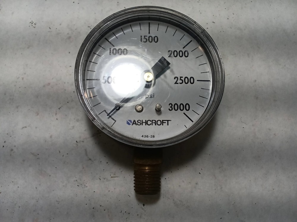 Ashcroft 436-28 Pressure Gauge 3000psi (E3C2)