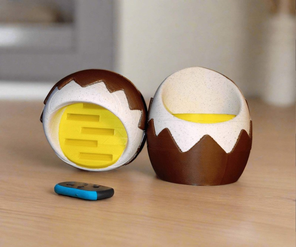 3D Printed Egg Shaped Game Cartridge Holder