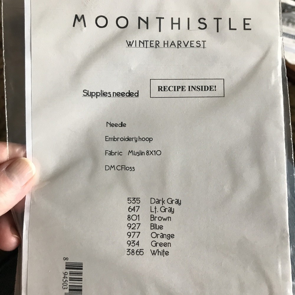 Moonthistle Winter Harvest Old Pickup And Tree Stitchery Pattern