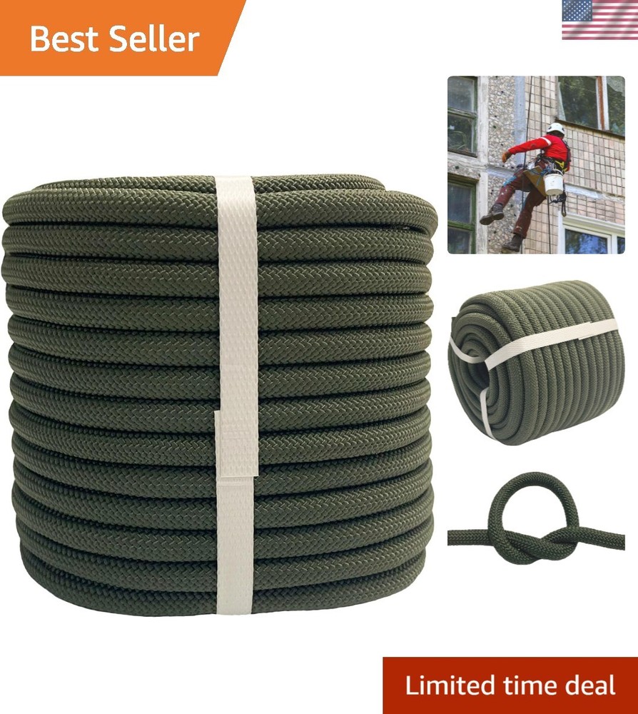 Braided Polyester Arborist Rope 3/8" x 200' Green