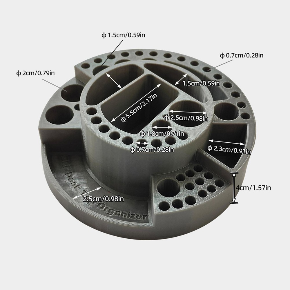 Fly Tying Tool Kit Desktop Organizer Holder Space Saving