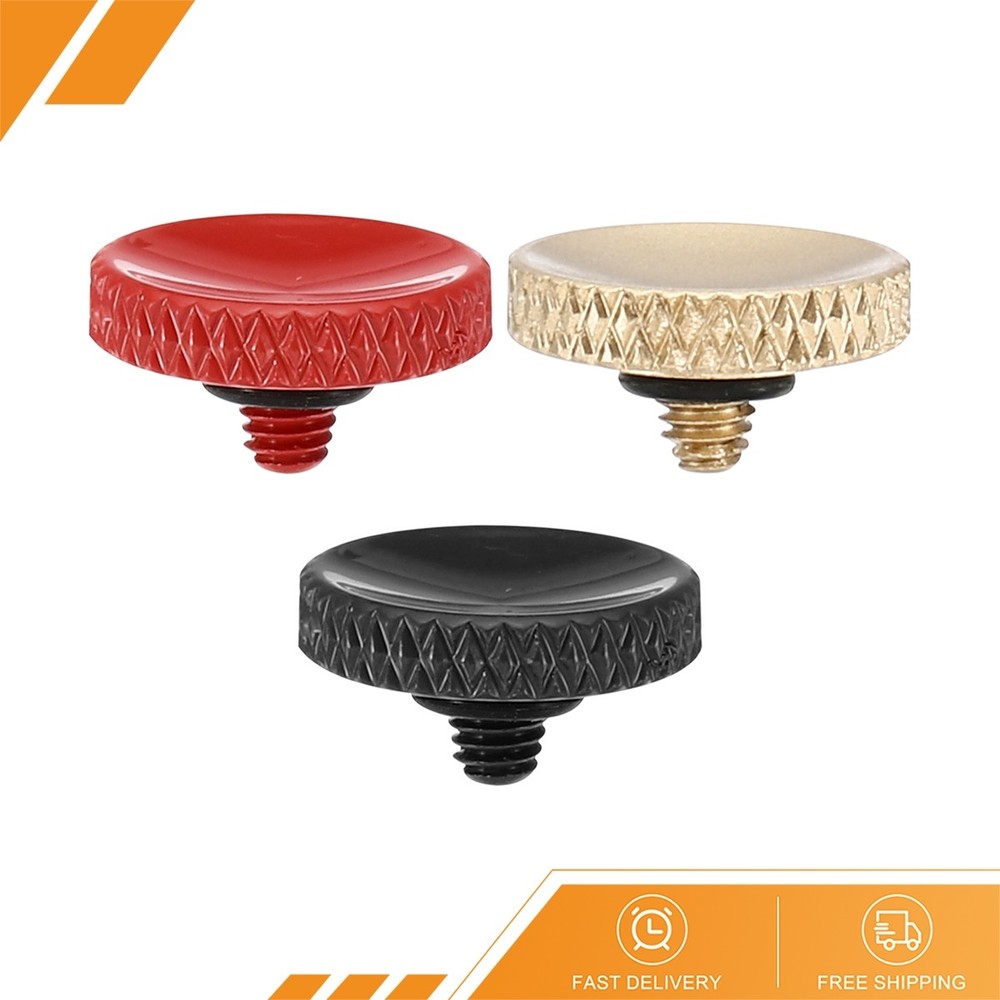 3 x Camera Shutter Button Shutter Release Knurled Red Matte Golden Black