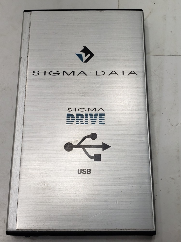 Sigma Data Sigma Drive USB Portable External Hard Drive SSD Enclosure Untested