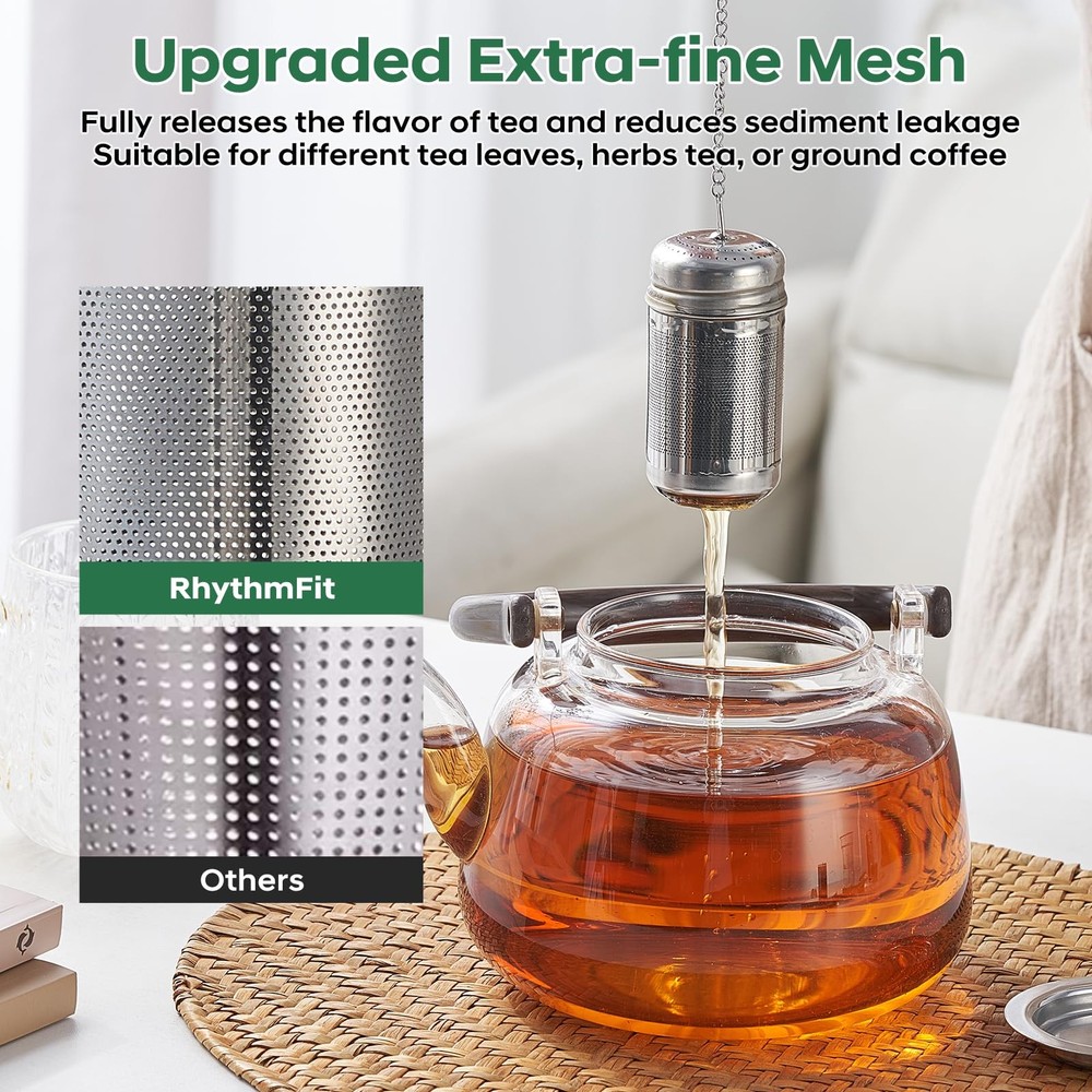 Tea Infuser For Loose Leaf Tea, Extra Fine Mesh Tea Diffusers For Loose Tea, ...