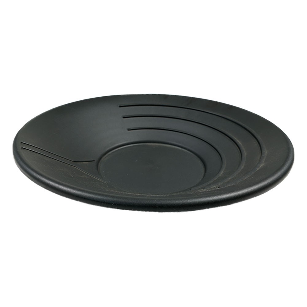 TerraX Basic 14" Gold Pan – Black Lightweight Prospecting Mining Tool
