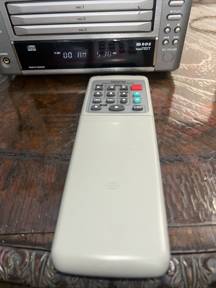 Denon UD-M5 Personal Component System CD Receiver 3 Disc Working With Remote