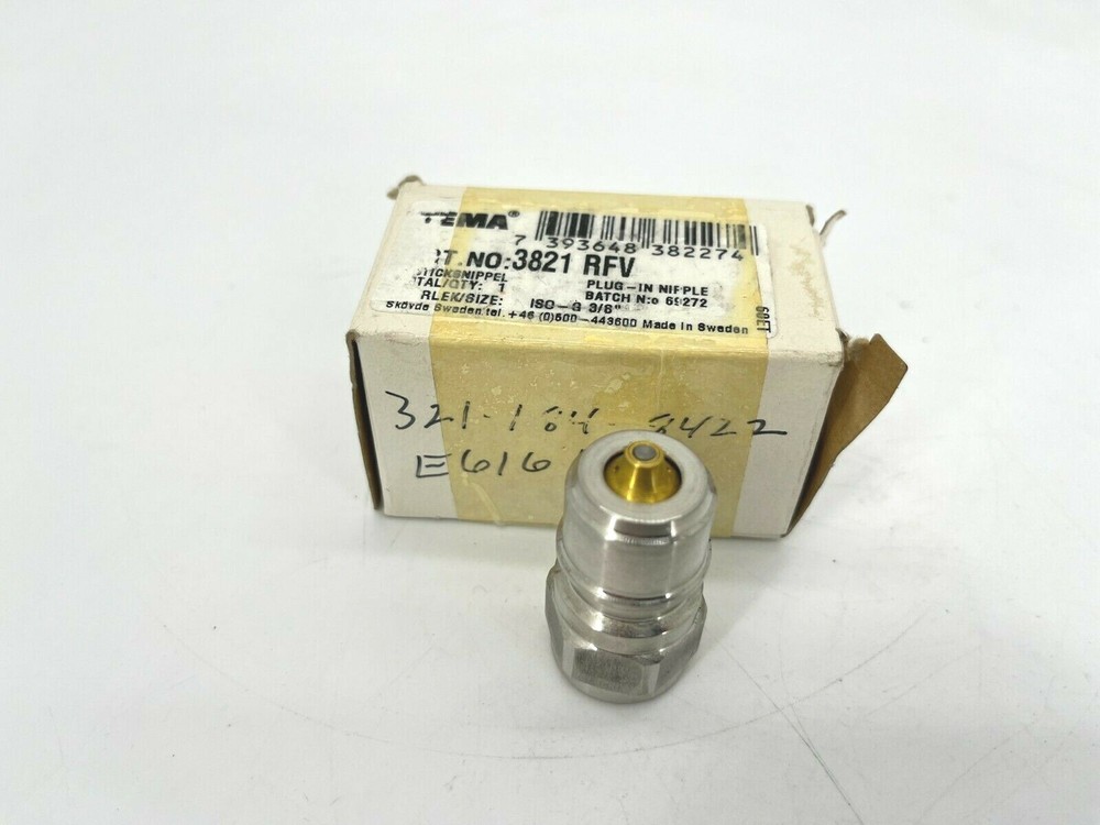 New Tema 3821RFV Hydraulic Quick Coupling