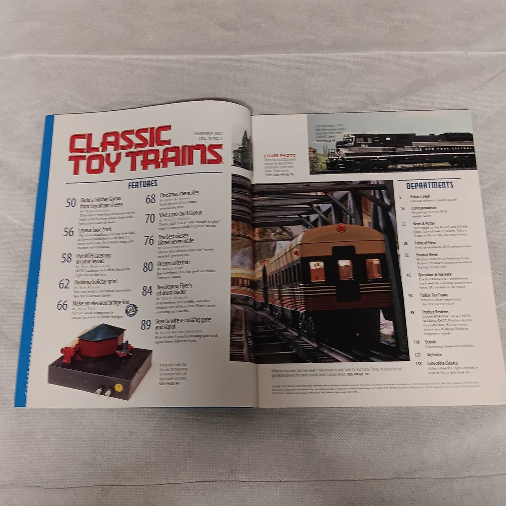 Classic Toy Trains Magazine December 2002