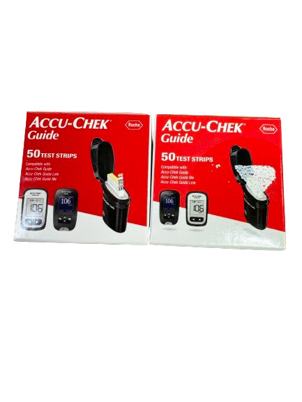 **100 Accu Chek Guide Diabetic Blood Glucose Test Strips 2027