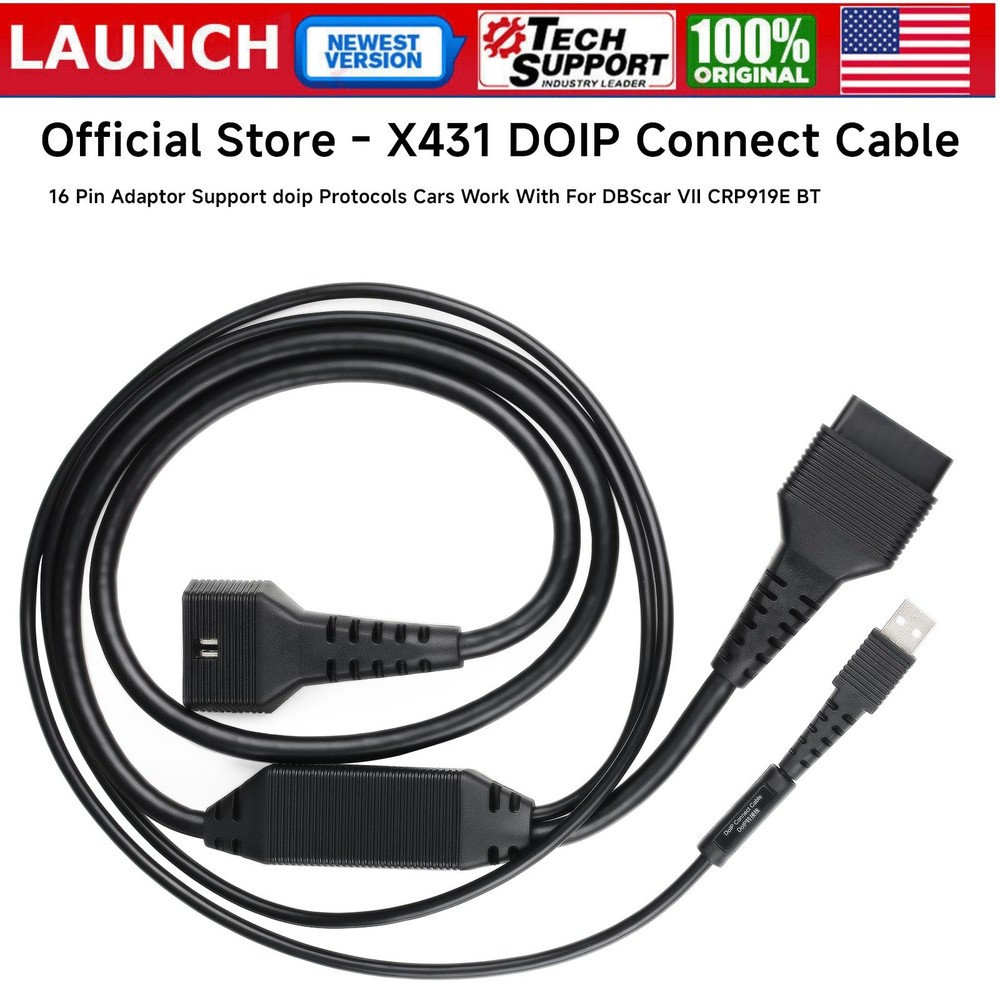 LAUNCH DOIP Adapter Cable Suitable for Devices With CAR VII Bluetooth Connectors