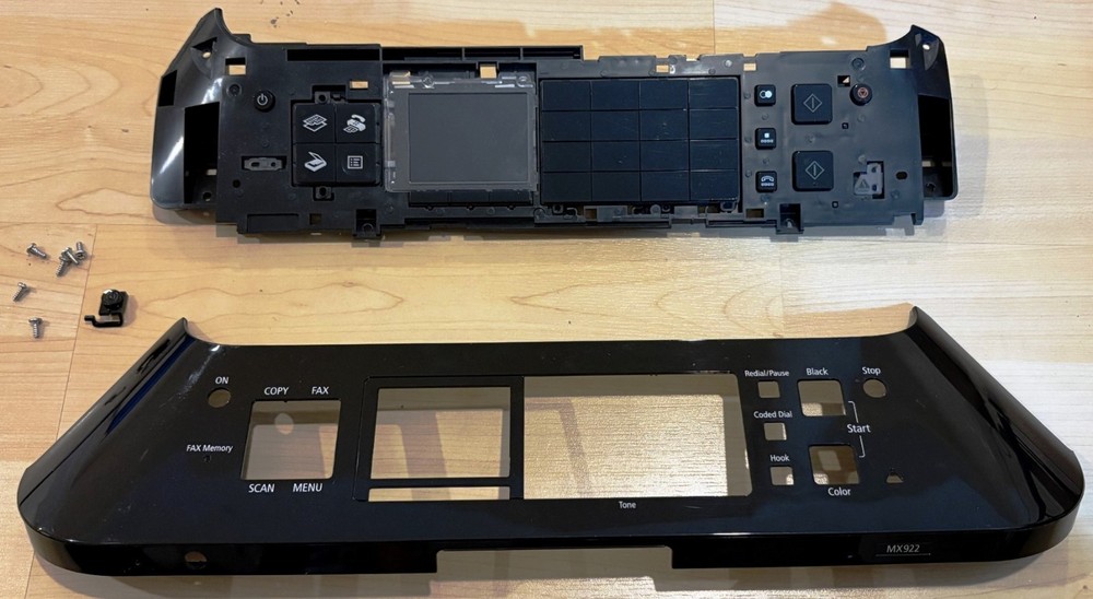 Canon Pixma MX922 Control Panel Display Screen
