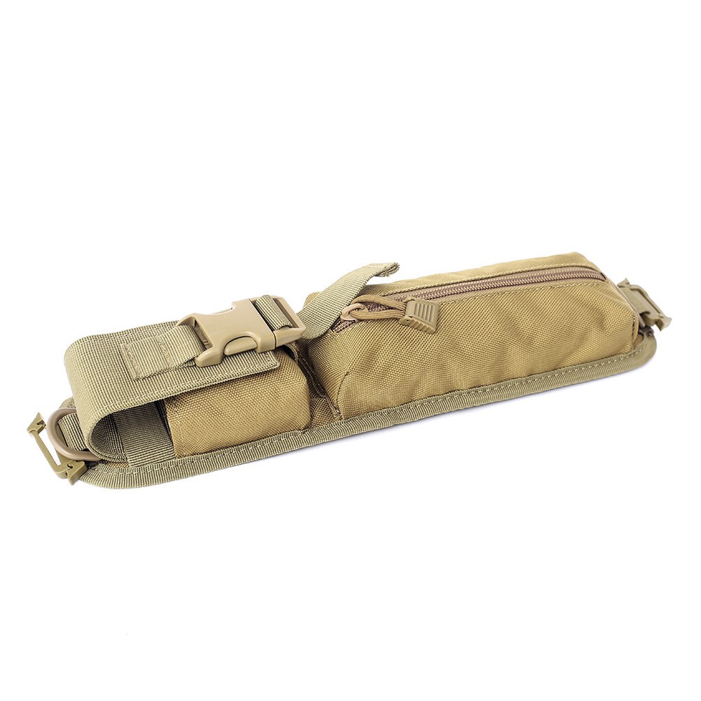 Tactical Khaki Shoulder Strap Sundries Pouch Molle Key Flashlight Pouch Pack