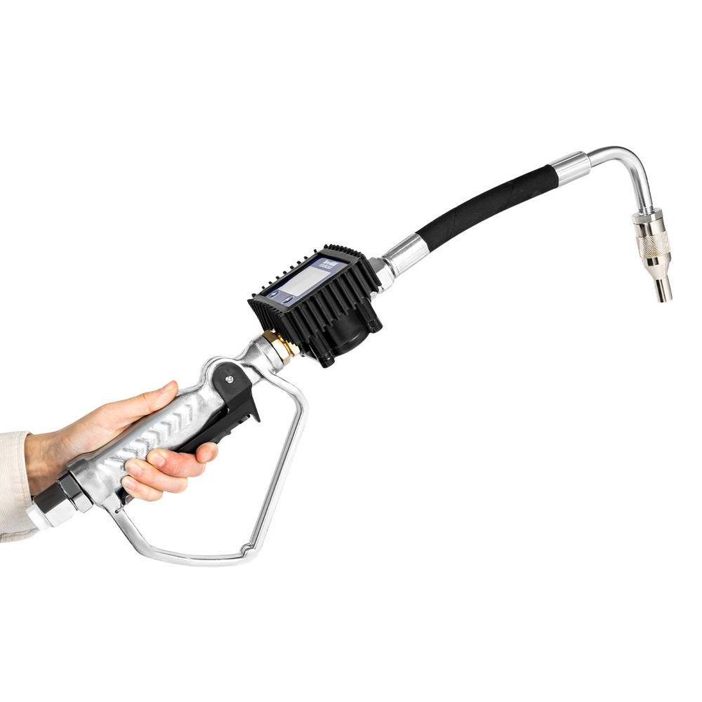 Electronic Oil Transfer Control Valve Controller Oil Hose End Gun With Meter