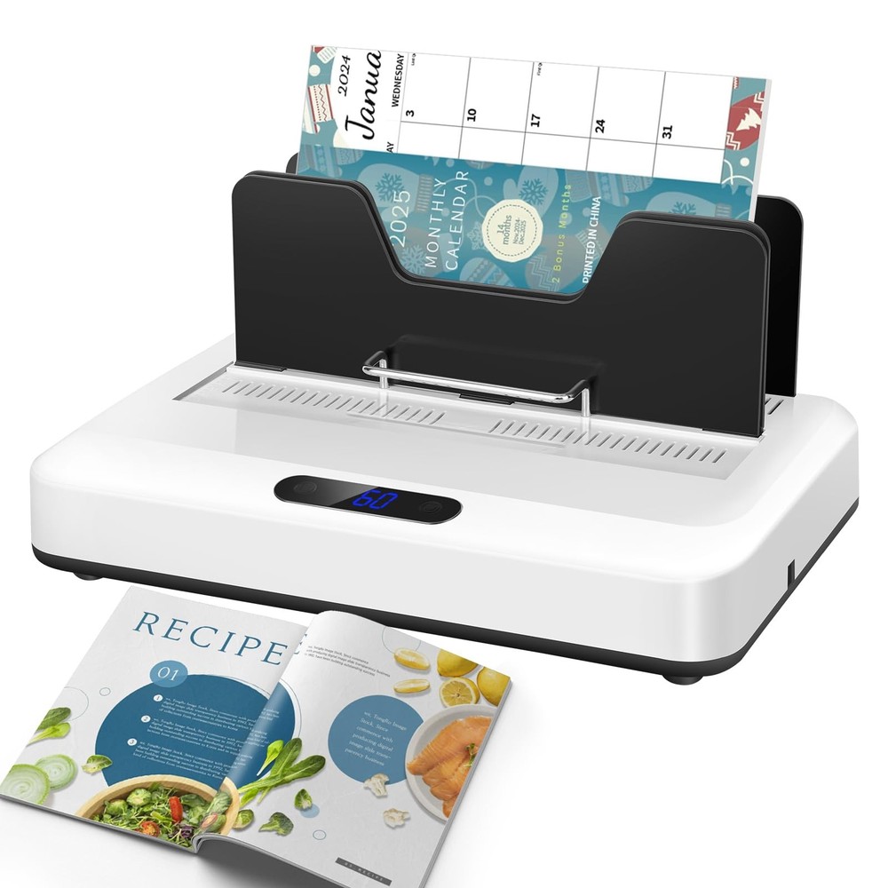 Thermal Binding Machine, 500 Sheets Capacity, No Preheat Time, Digital Touch ...