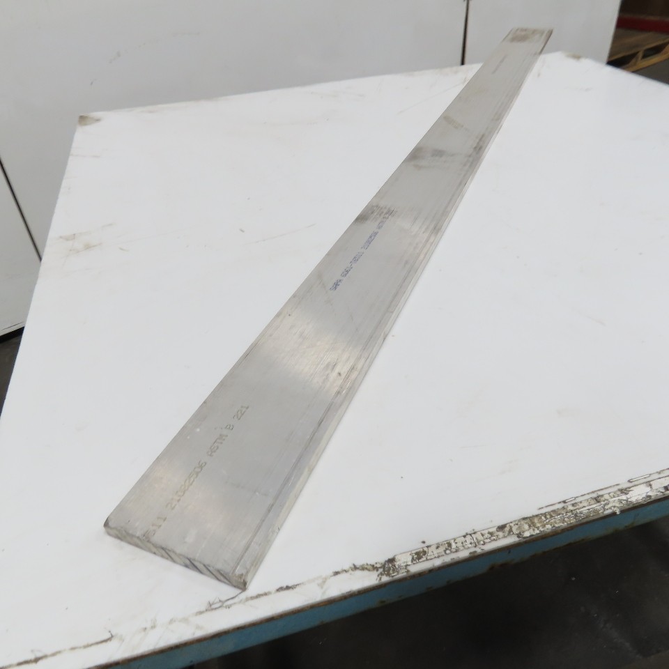 1/2" x 4" Solid Aluminum 6061 Flat Stock 62" Length
