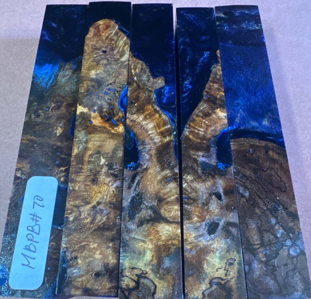 STABILIZED HYBRID MANGO BURL, PENBLANKS TOOL HANDLES MB146
