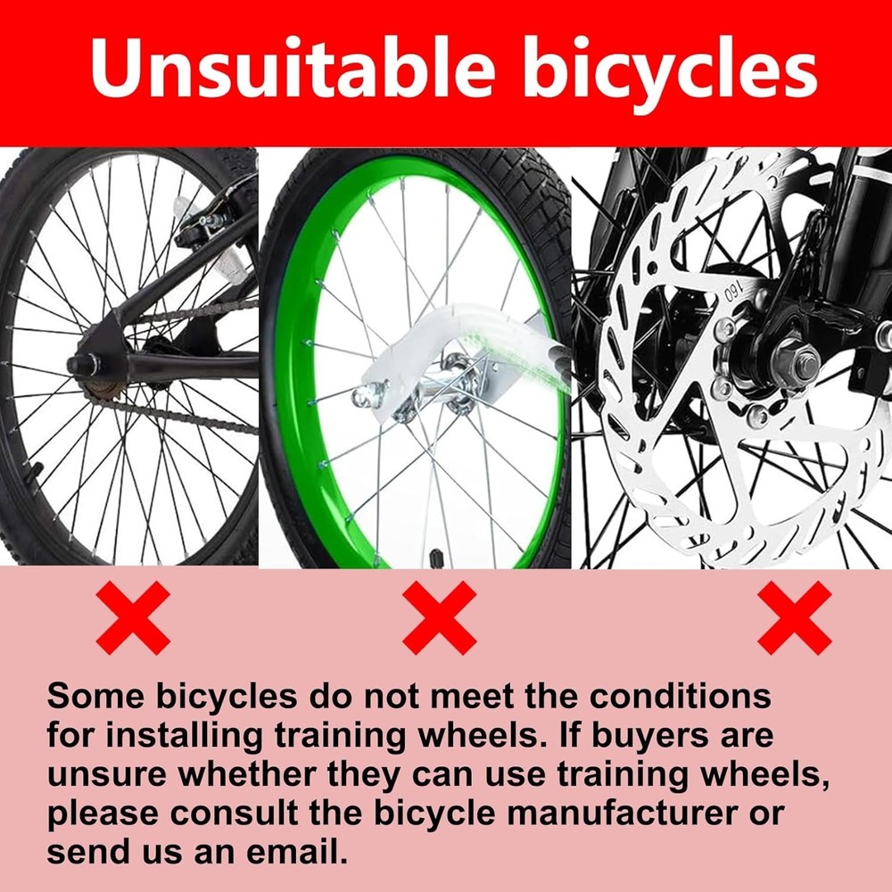 Stylish and Sturdy Training Wheels for Children - Includes Decorative Elements