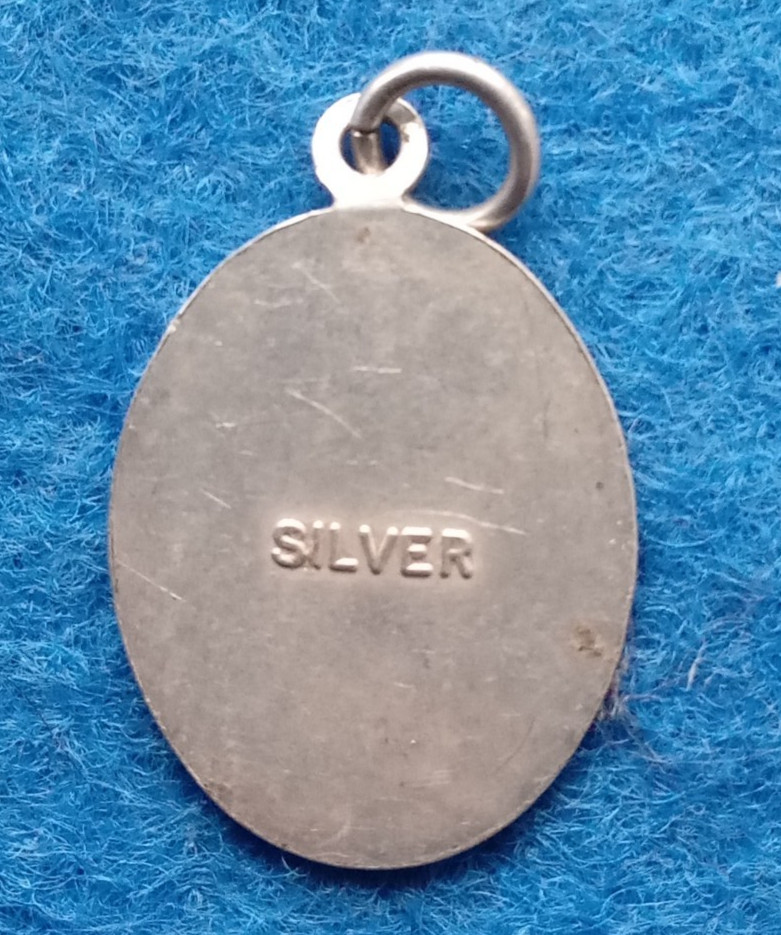 Vintage St. Christopher Silver Pendant 1.8g PB5-862