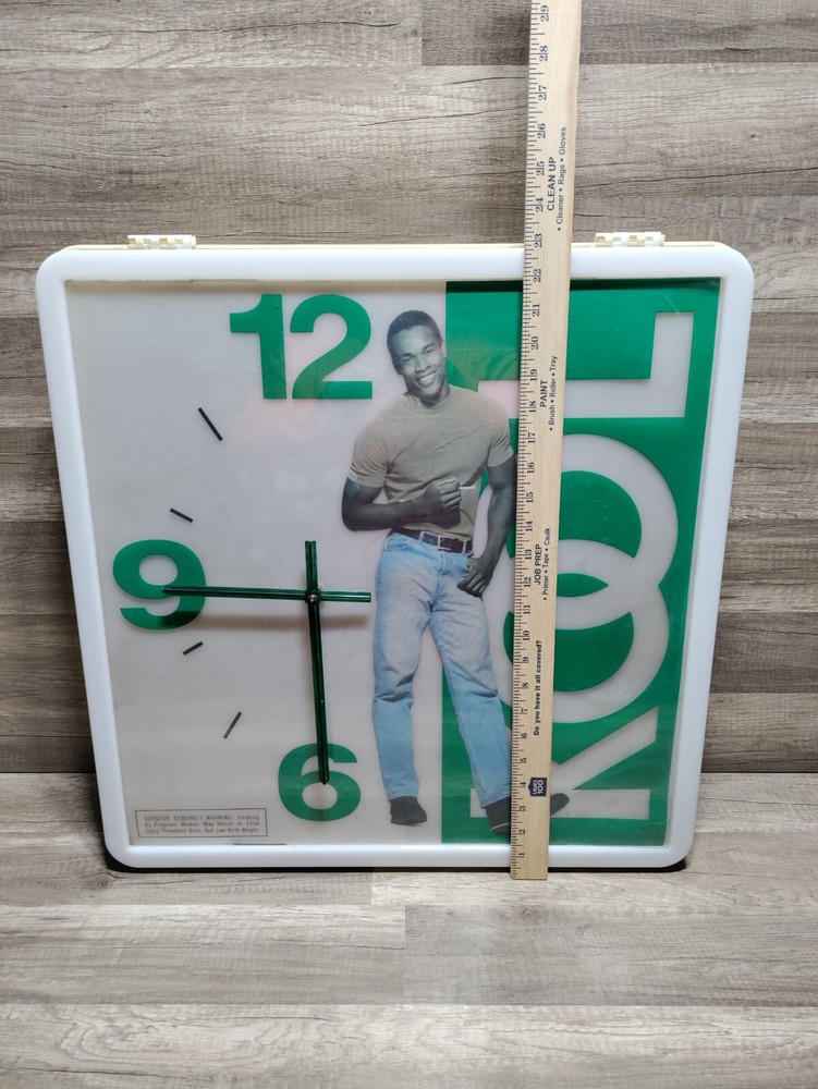 RARE Vintage 1994 KOOL Light Up Clock Advertisement 23 X 23 READ DESCRIPTION
