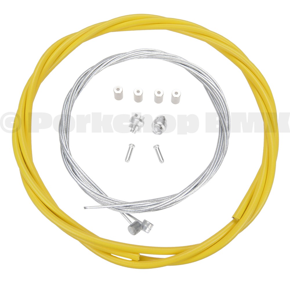 Basic Bicycle Brake Cable Kit for BMX/MTB - YELLOW