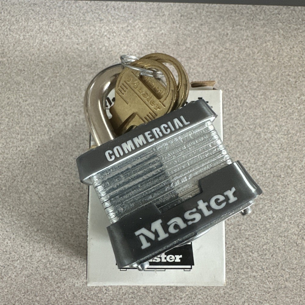 **NEW**  Master Lock 3KA Padlock Laminated Steel